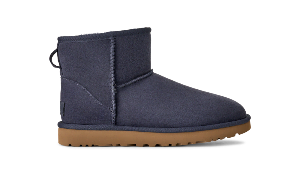 Women's Mini Sheepskin Boot - Dark Indigo