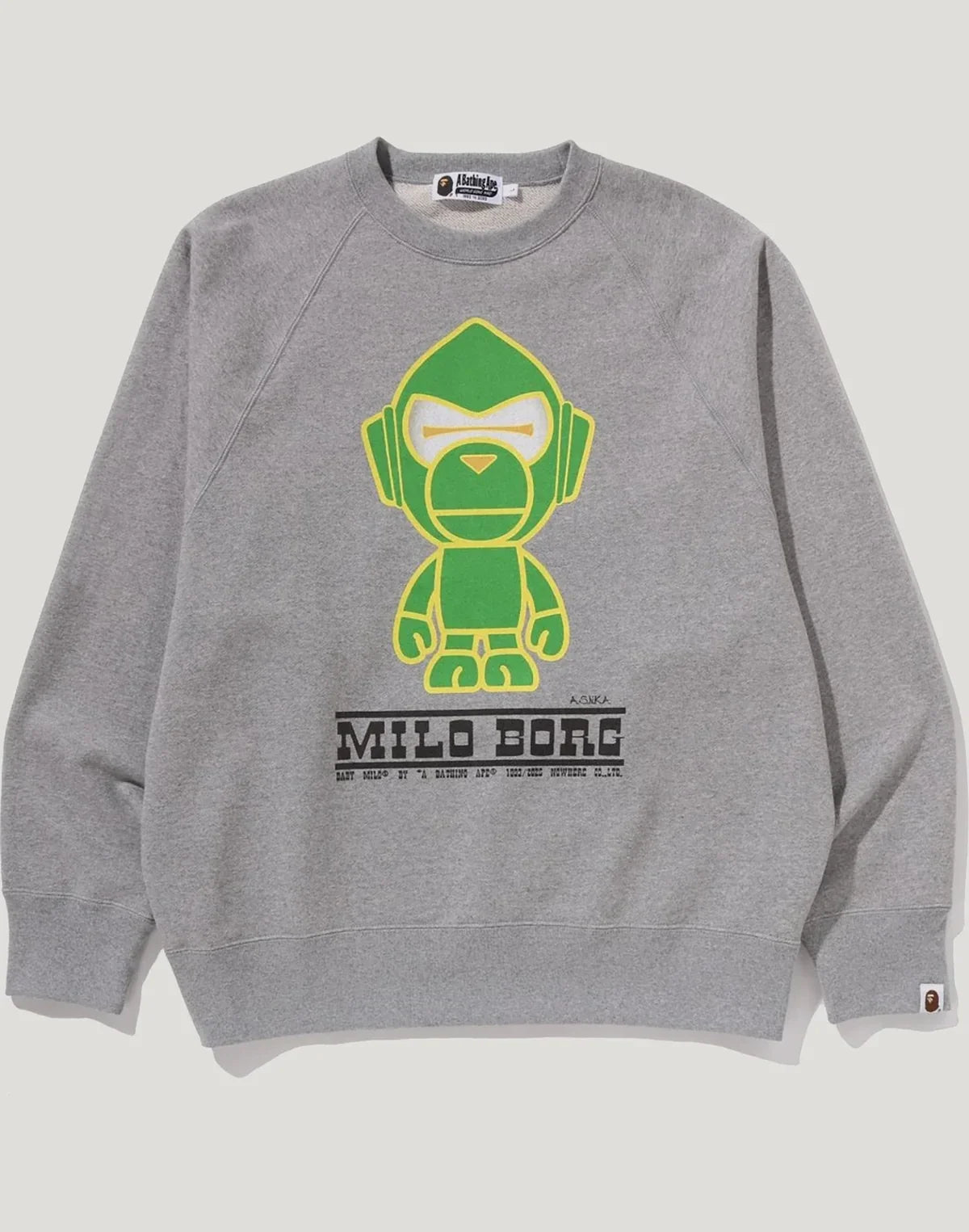 Men's Relaxed Cotton Crewneck Sweatshirt - Gray