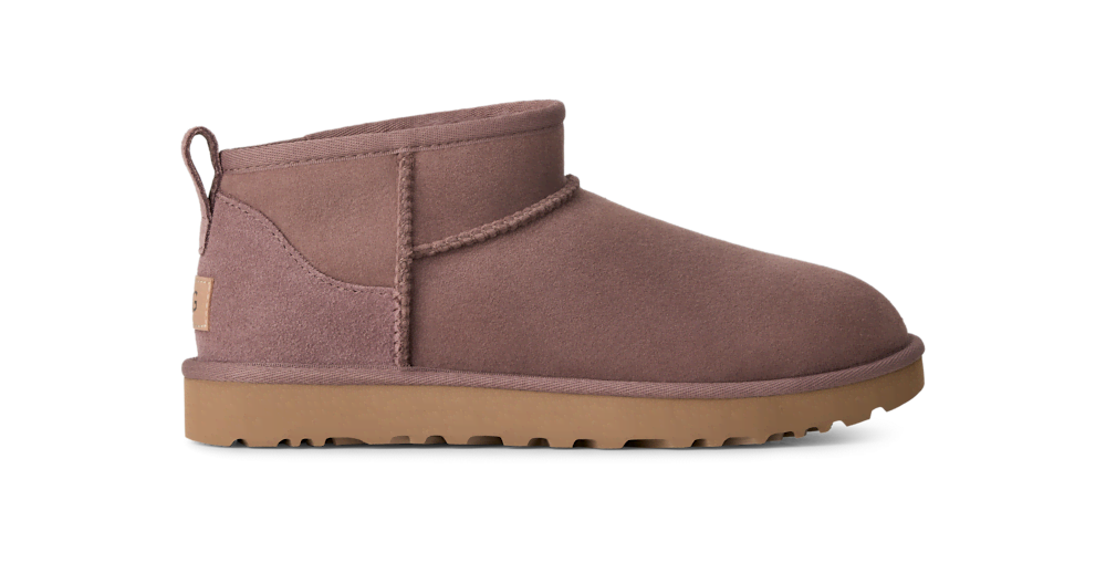 Women's Ultra-Short Sheepskin Boot - Grey