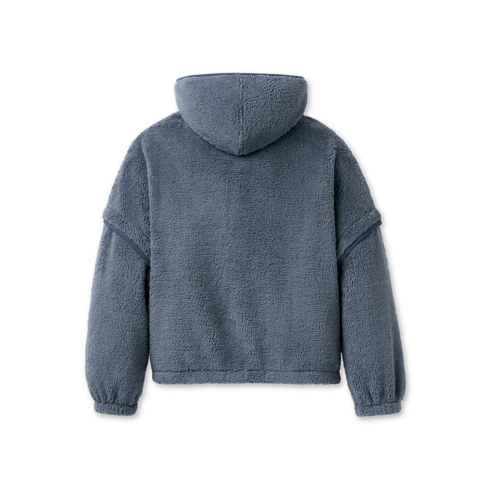 Women's Plush Fleece Zip Hoodie - Chestnut