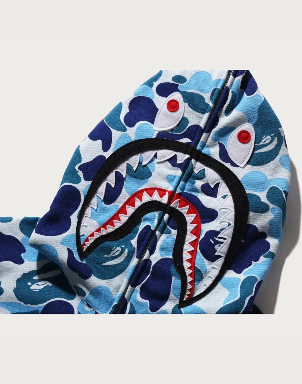 Camo Full-Zip Hoodie - Blue
