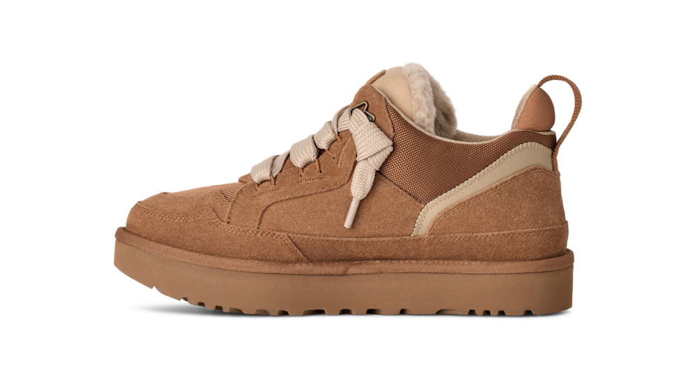 Men's Suede and Mesh Low Top Sneaker - Blue