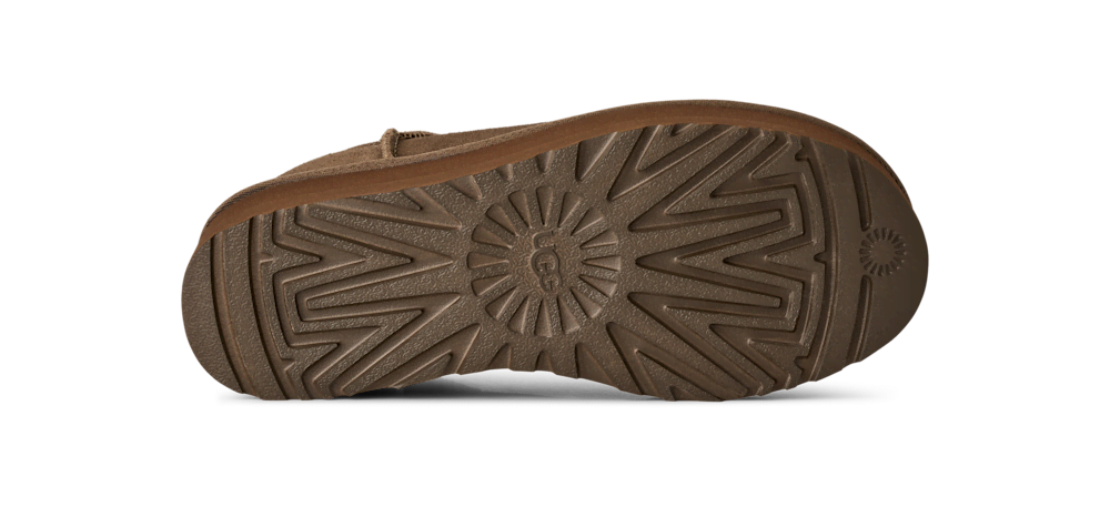 Women's Platform Ultra-Short Suede Boot - Sand