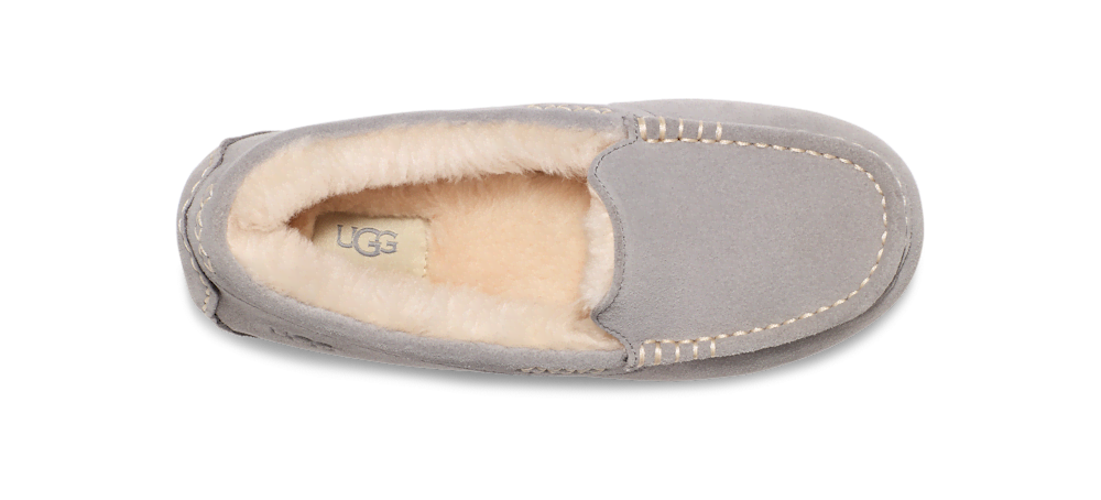 Women's Water-Resistant Suede Moccasin Slipper - Black