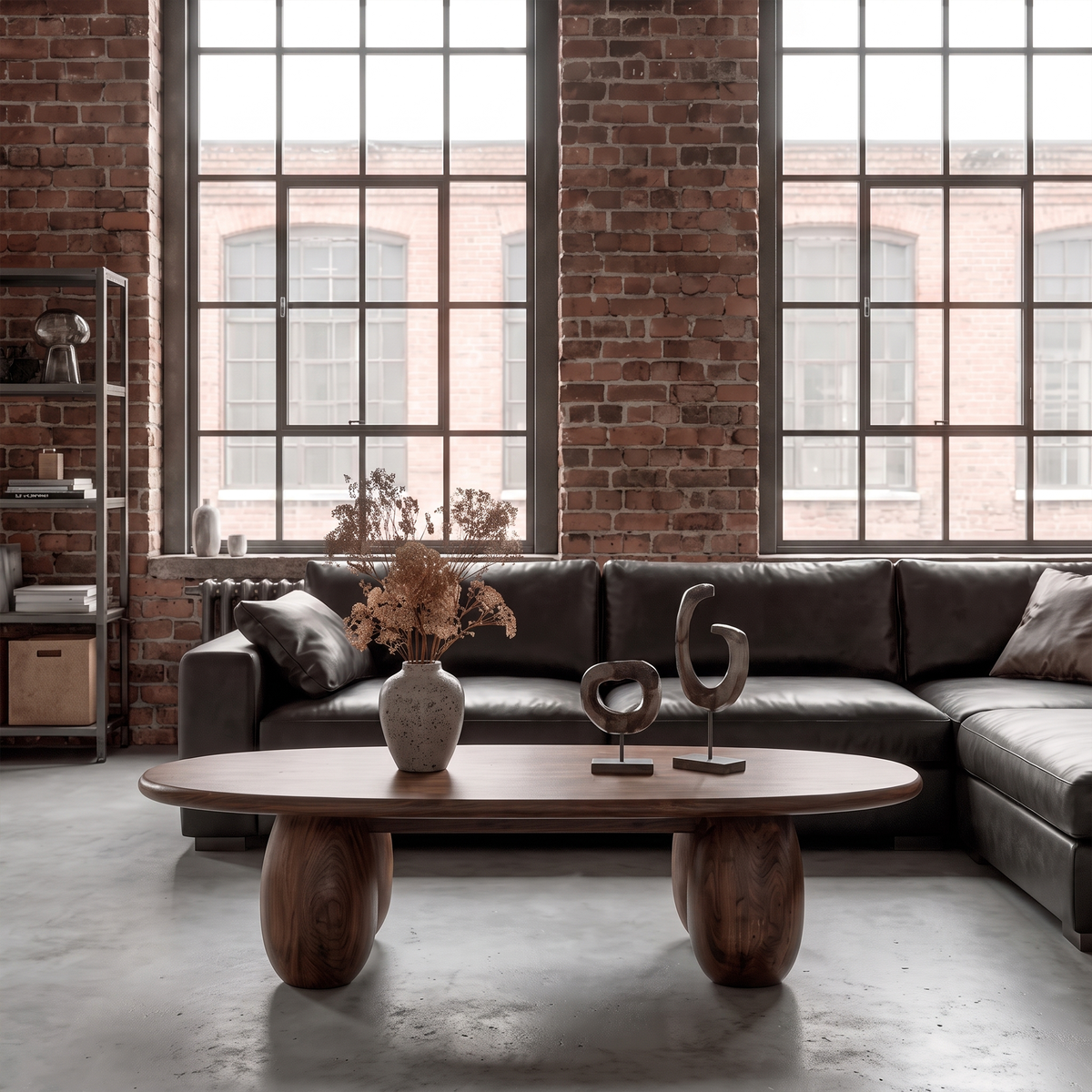 Organic Coffee Table With Sculptural Rounded Legs For Living Room And Lounge