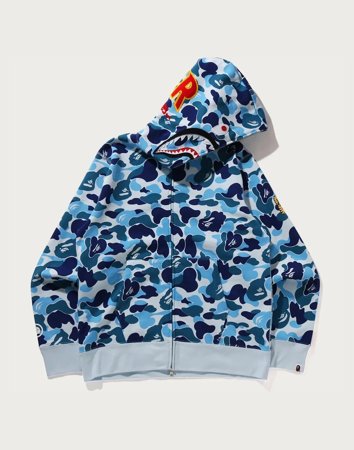 Camo Full-Zip Hoodie - Blue