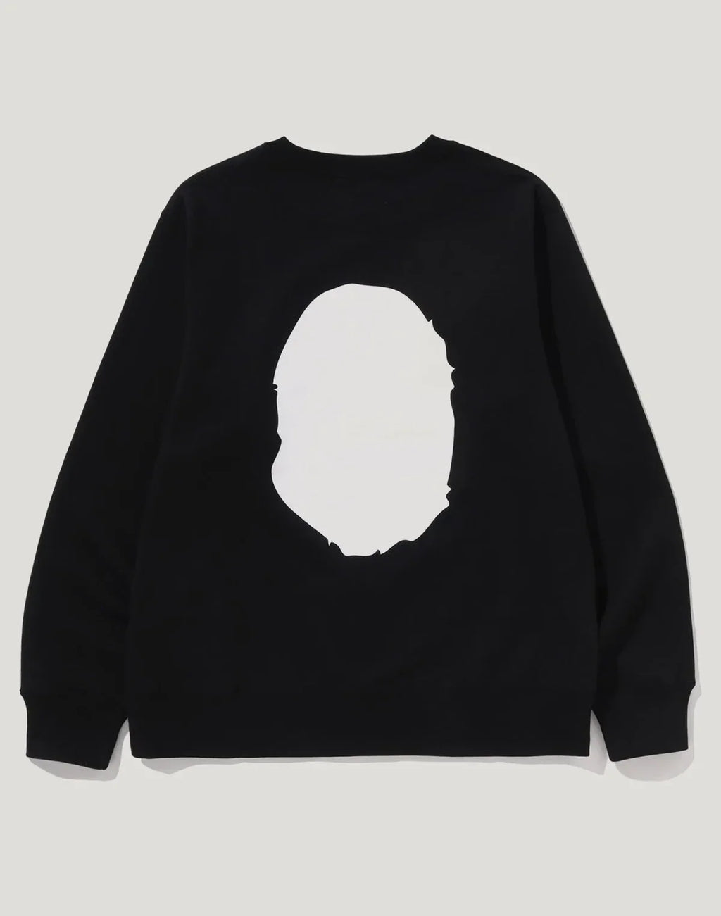 Men's Cotton Animal Graphic Crewneck Sweatshirt - Black