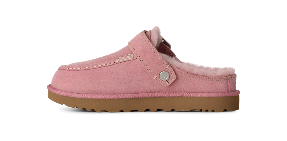 Women's Suede Adjustable-Strap Clog - Dusty Orchid