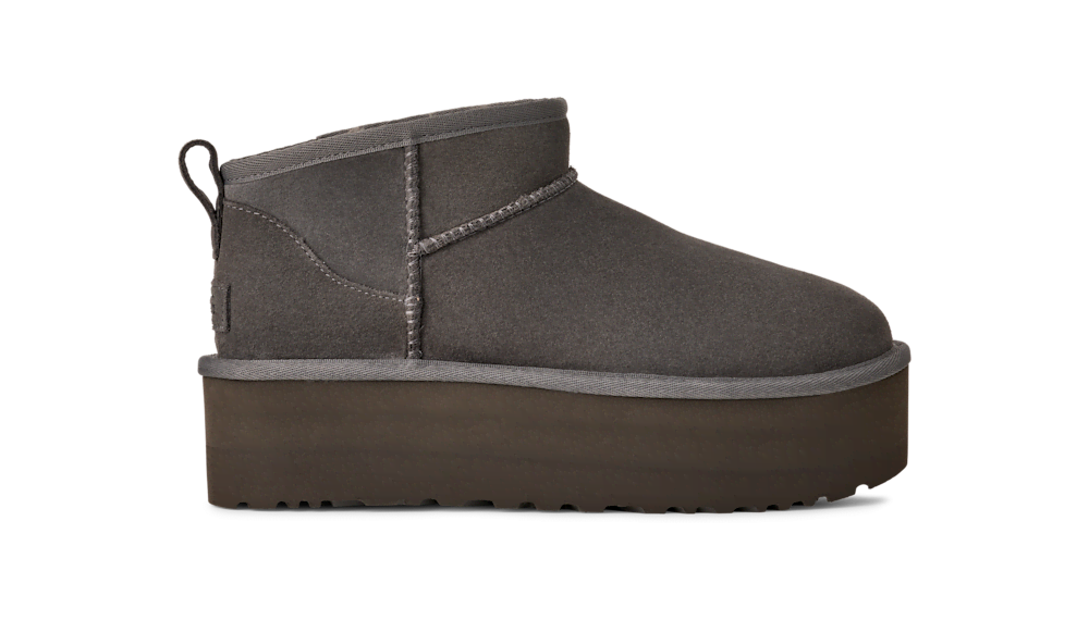 Women's Platform Ultra-Short Suede Boot - Sand
