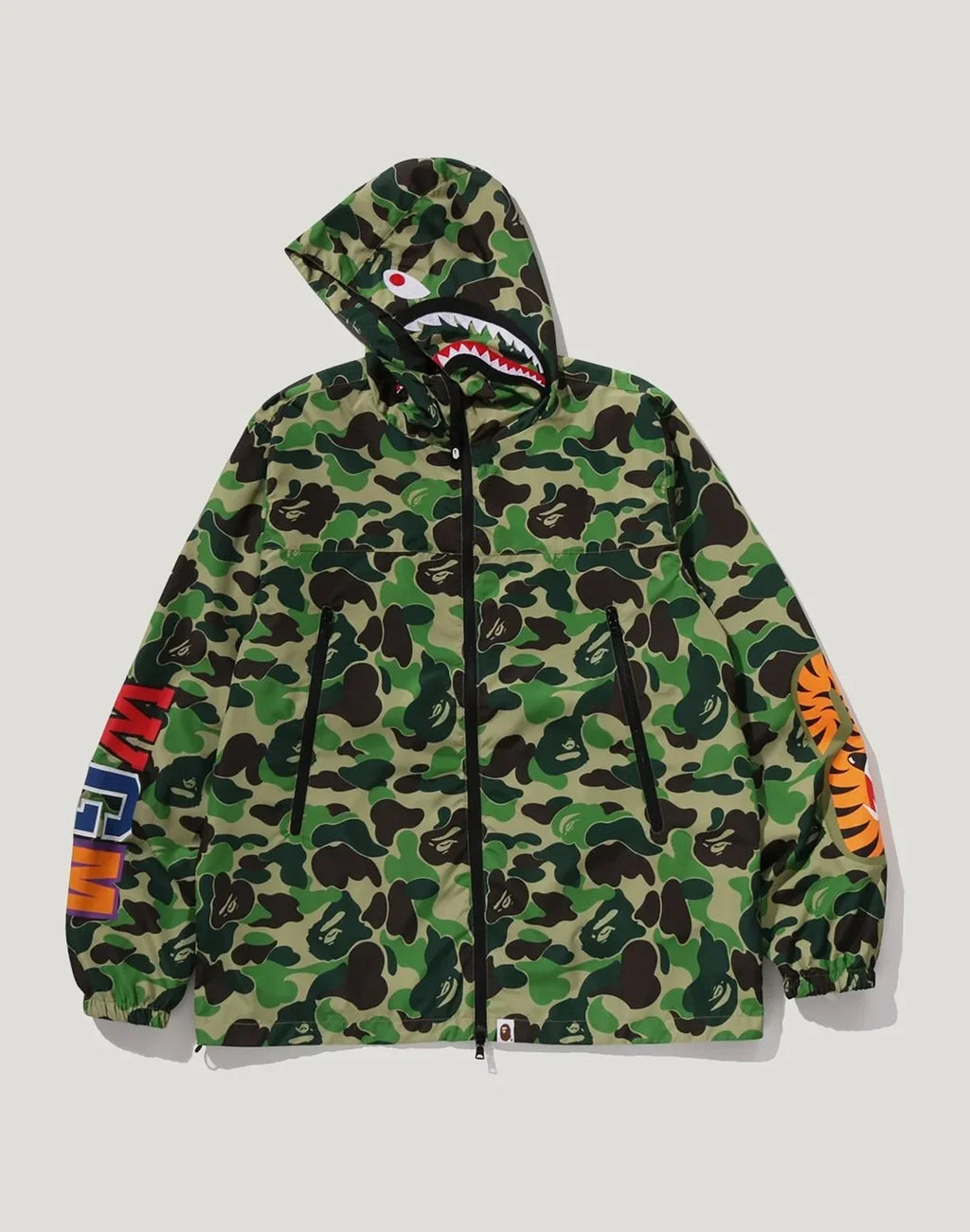 Camo Hooded Jacket - Blue