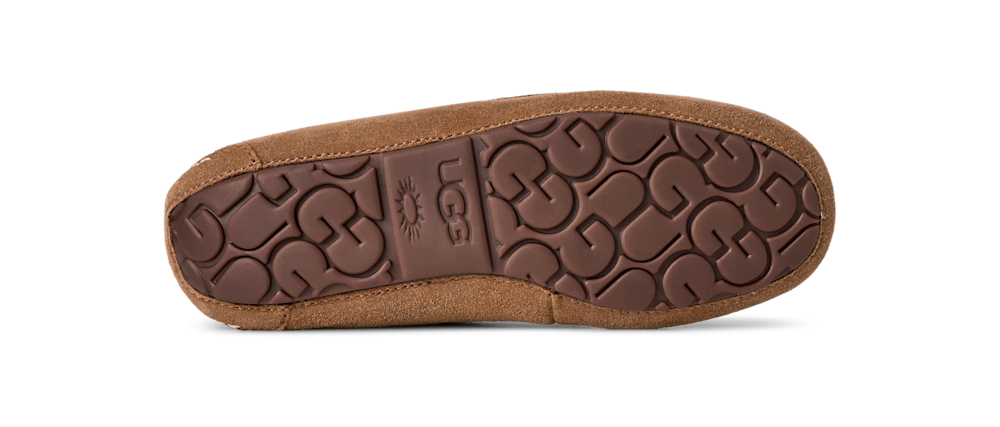 Women's Water-Resistant Suede Moccasin Slipper - Black