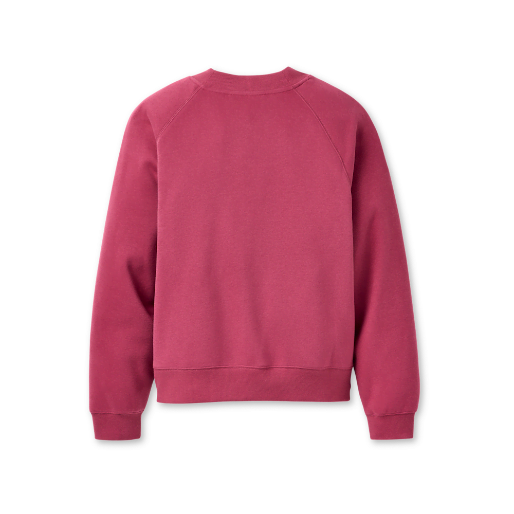 Women's Chenille Appliqué Crewneck Sweatshirt - Chestnut