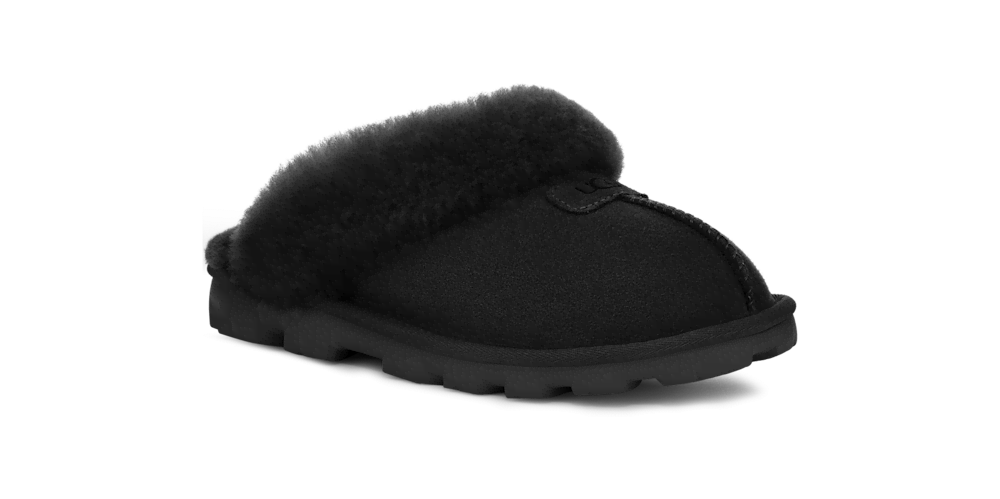 Women's Sheepskin Mule Slipper - Black