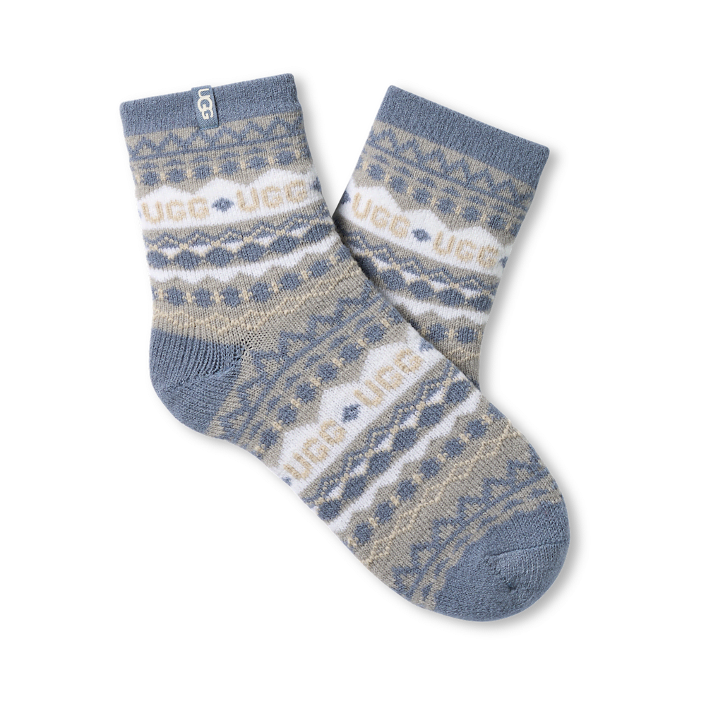 Women's Fair Isle Quarter Socks