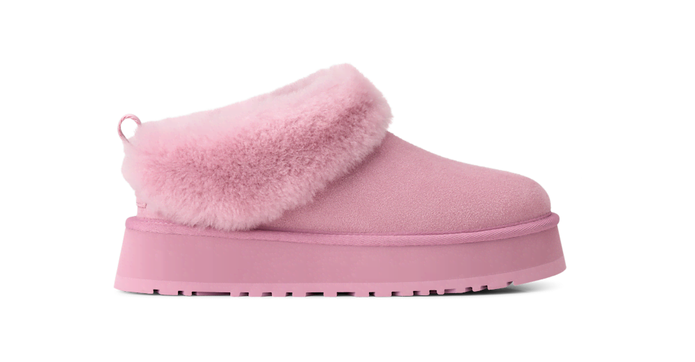 Women's Suede Platform Slipper - Orchid