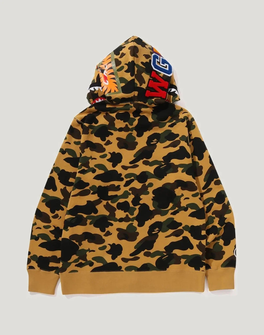 Cotton Camo Full-Zip Hoodie - Yellow