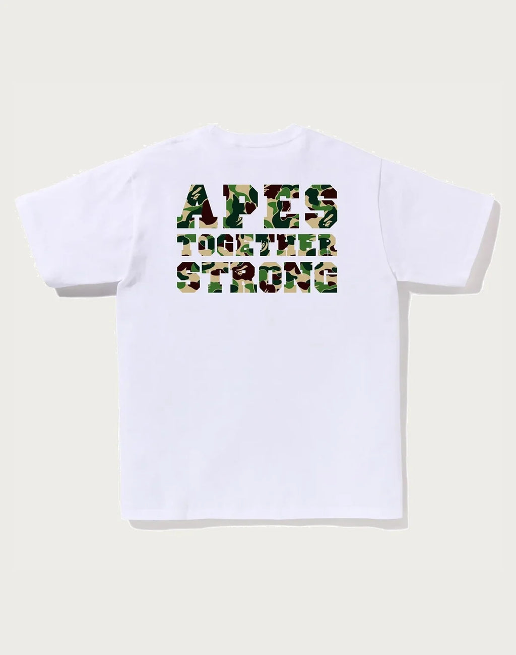 Men's Cotton Camo Graphic T-Shirt - White Blue