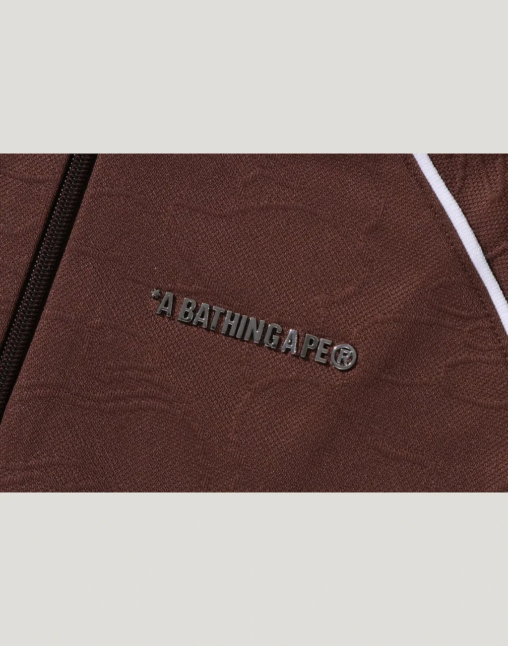 Men's Relaxed Jacquard Track Jacket - Brown