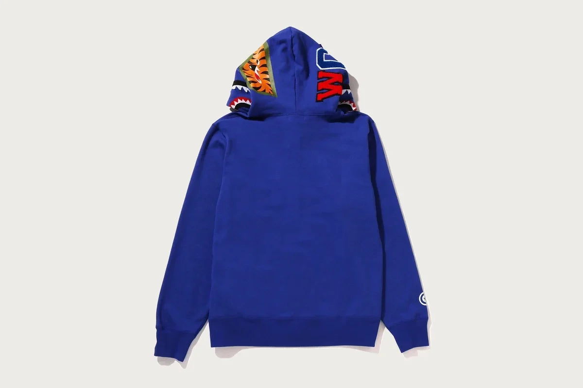 Full-Zip Graphic Hoodie - Black