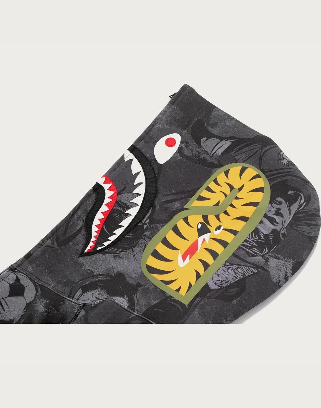 Men's Relaxed Allover Print Hoodie - Black