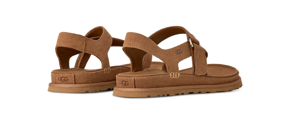 Women's Suede Toe-Post Sandal - Wheat