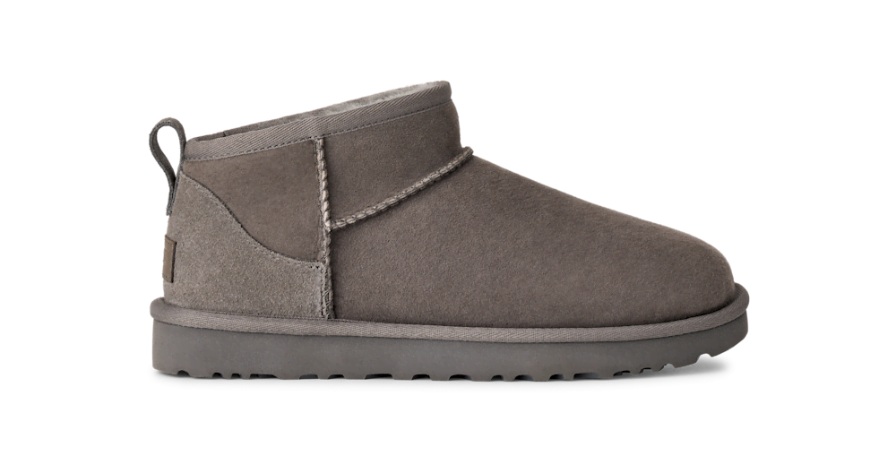 Women's Ultra-Short Sheepskin Boot - Grey