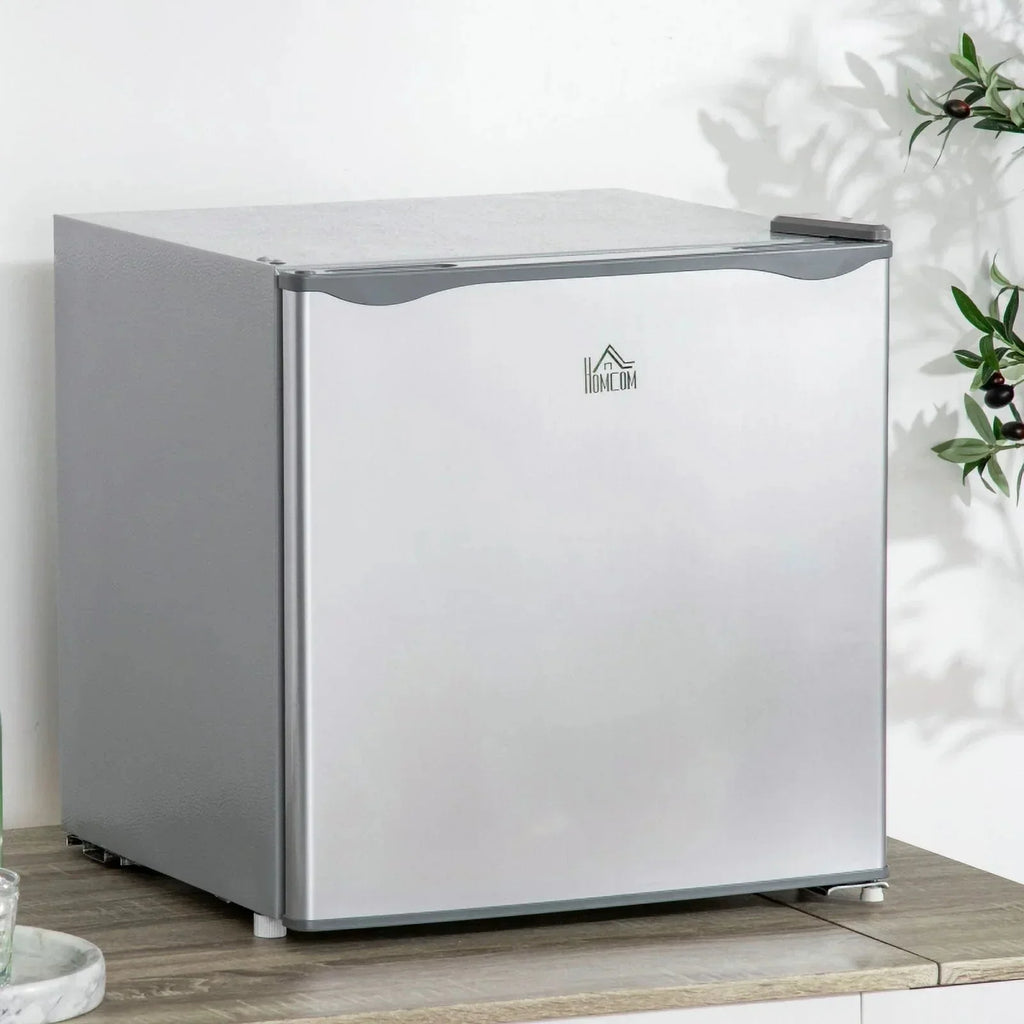 HOMCOM Countertop Upright Mini Freezer, 1.1 Cu.Ft, Gray - 05