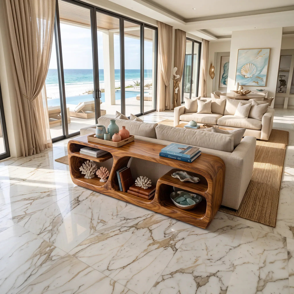 Organic Loop Base Console For Modern Living Room