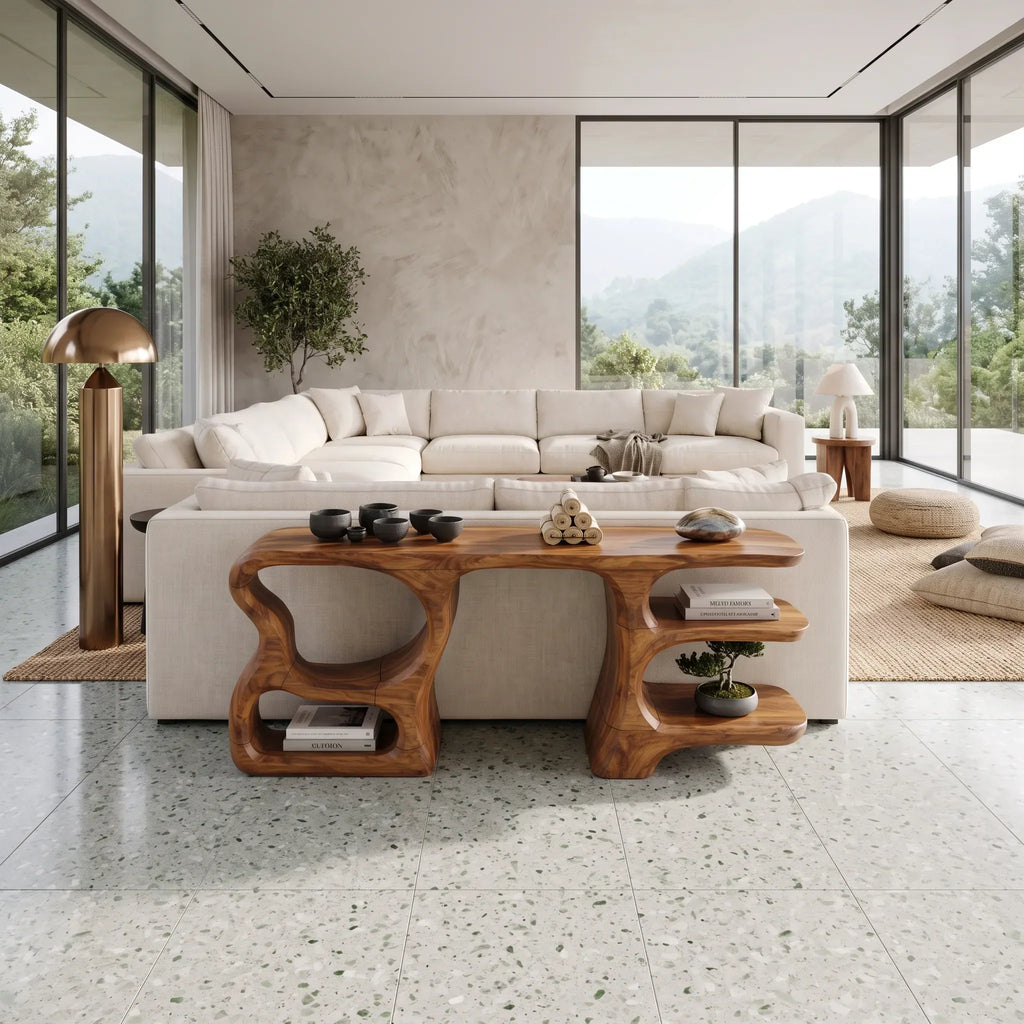 Modern Compact Storage Console For Apartment Interior