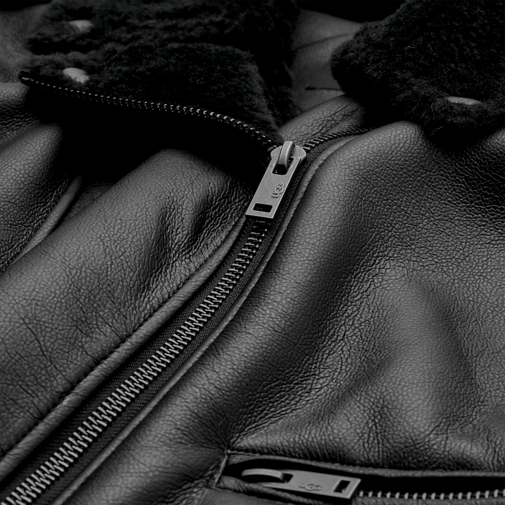 Women's Faux Leather Shearling Moto Jacket