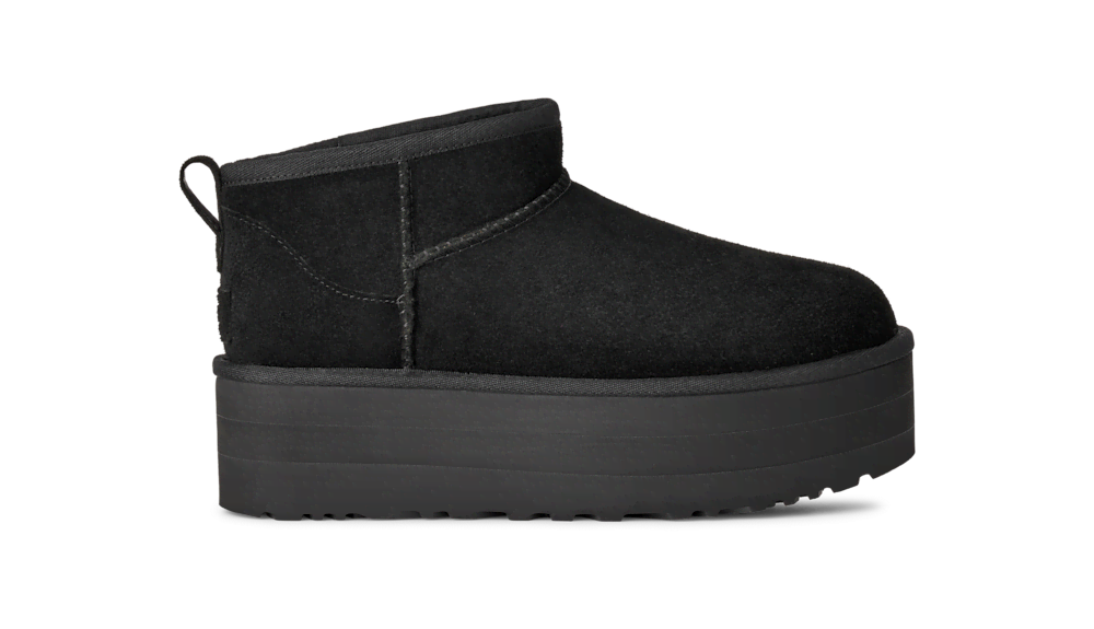 Women's Platform Ultra-Short Suede Boot - Sand