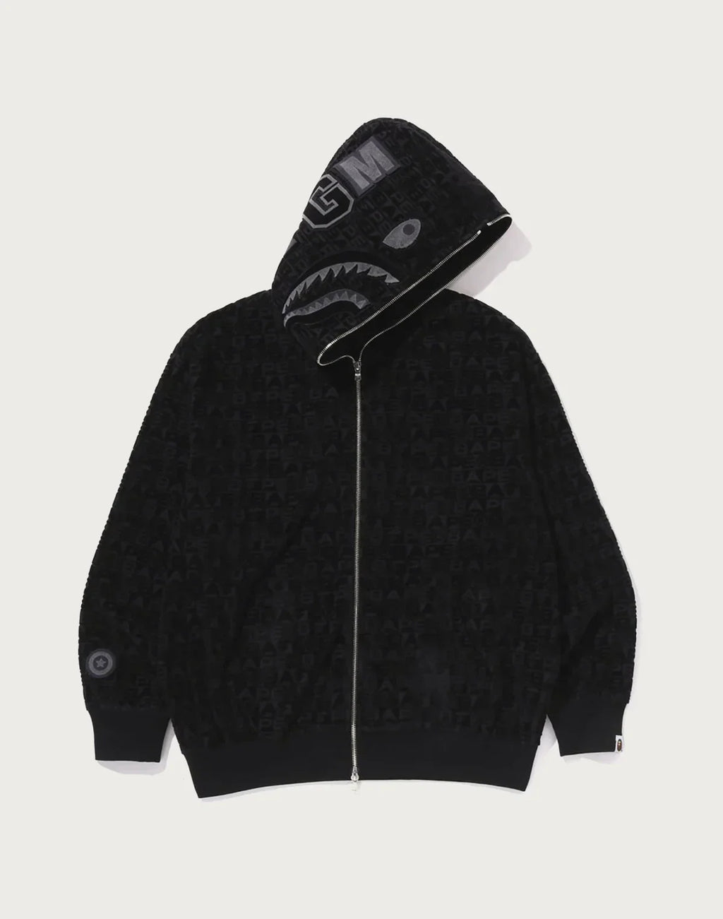 Relaxed Sport Print Hoodie - Red