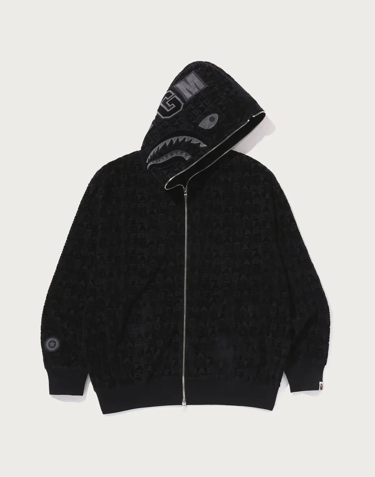 Relaxed Sport Print Hoodie - Red