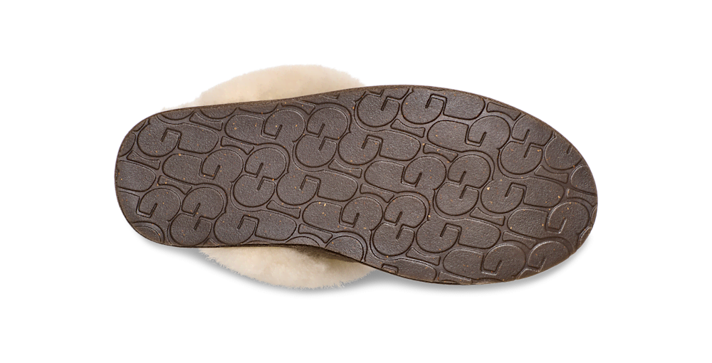 Women's Suede Sheepskin Slide Slipper - Espresso