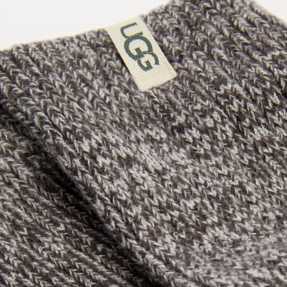 Women's Rib Knit Slouchy Crew Socks - Sand