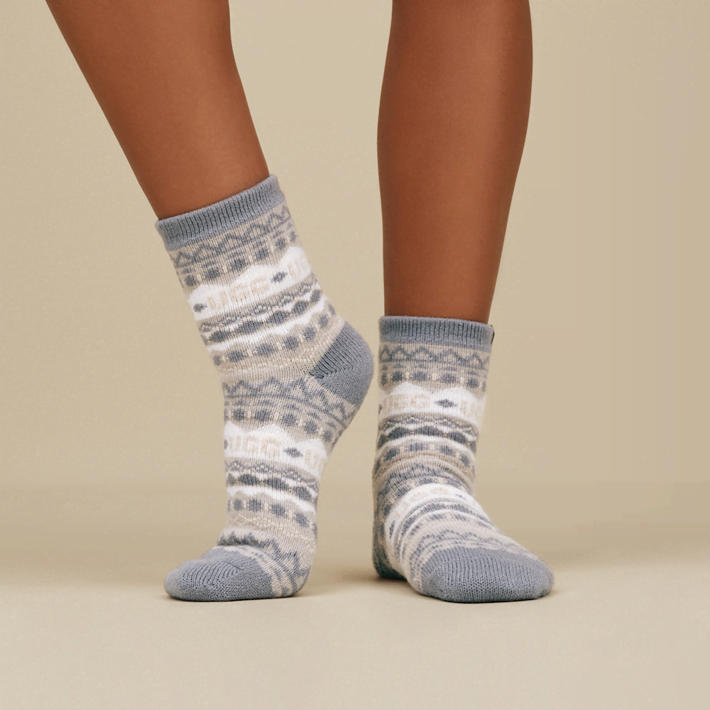 Women's Fair Isle Quarter Socks