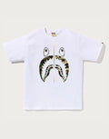 Men's Cotton Split Camo Graphic T-Shirt - White
