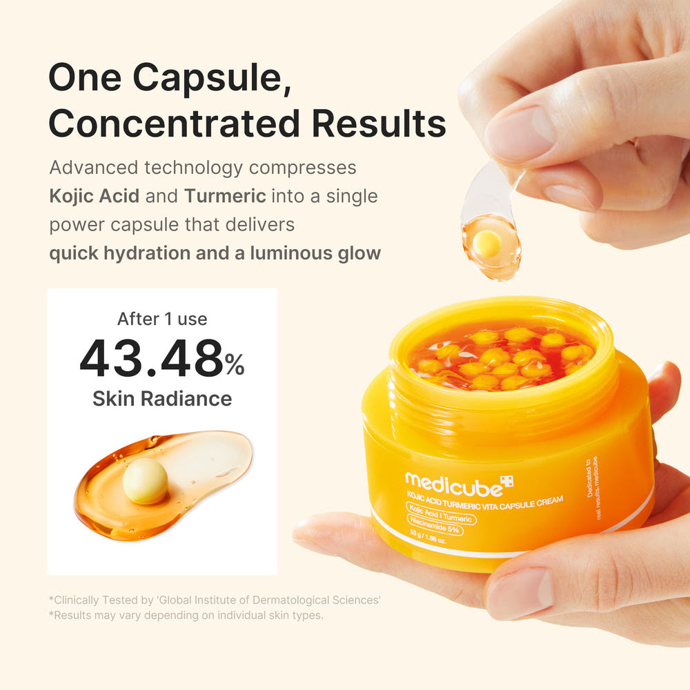 Kojic Acid Turmeric Capsule Face Cream