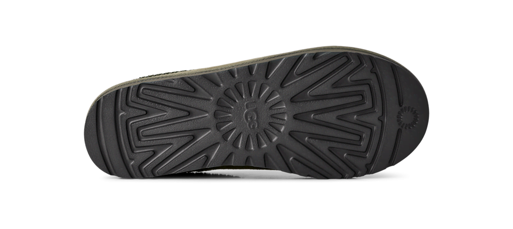 Men's Sheepskin Lined Slip-On Clog - Olive