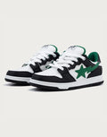 Men's Leather Low Top Sneakers - Black