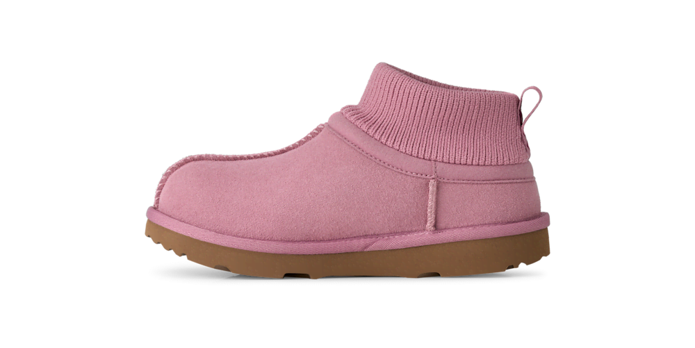 Kids' Suede Stretch Cuff Boot - Mustard