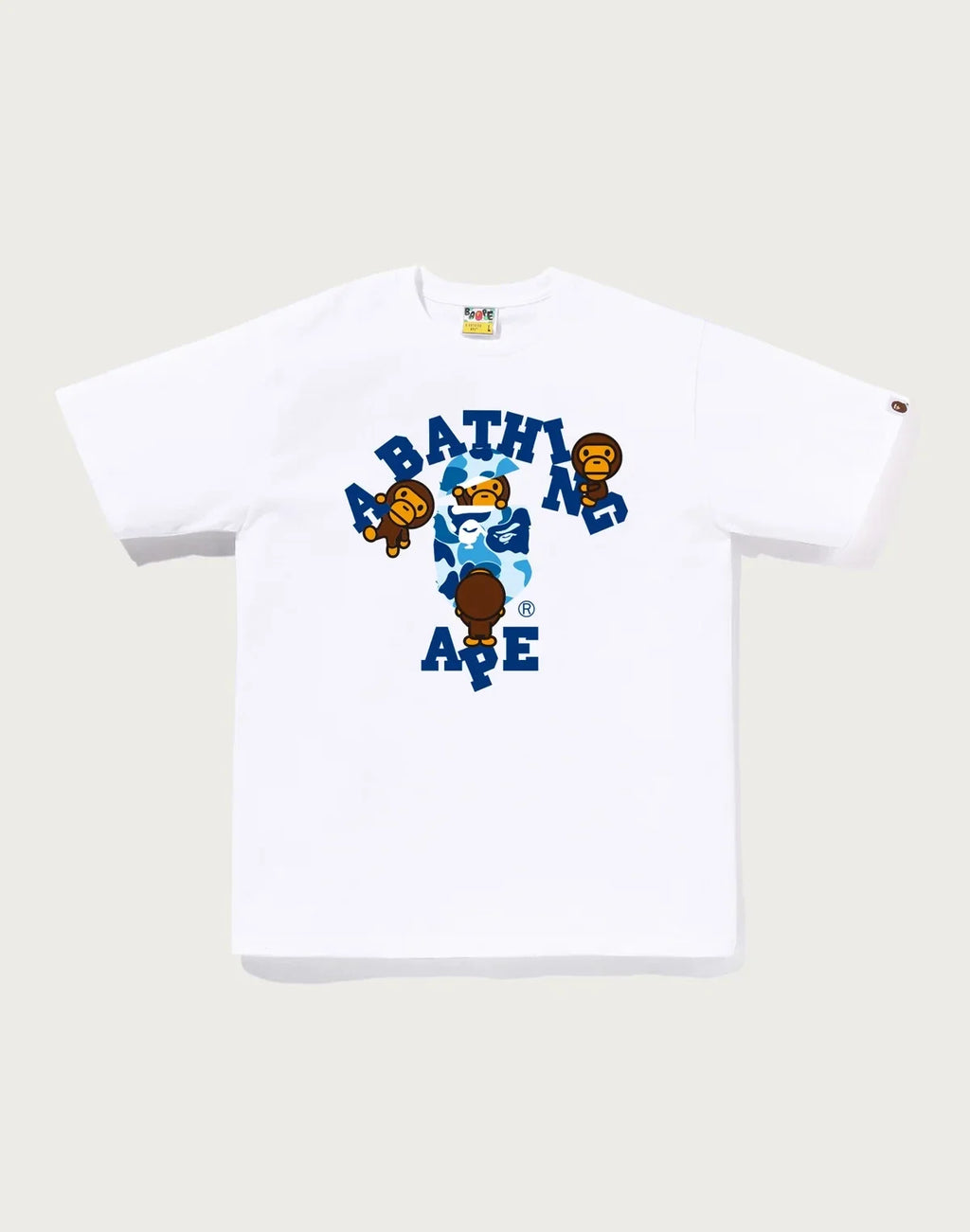 Men's Cotton Camo Character Graphic T-Shirt - Black Blue
