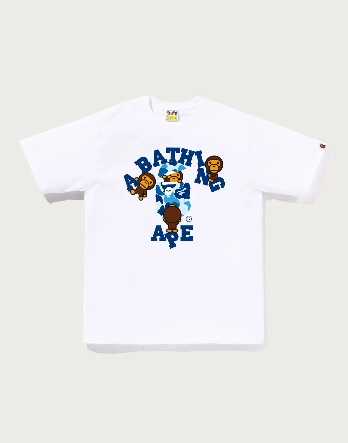 Men's Cotton Camo Character Graphic T-Shirt - Black Blue