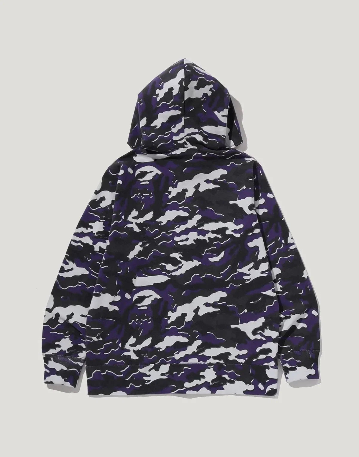 Men's Woodland Camo Full-Zip Hoodie - Purple