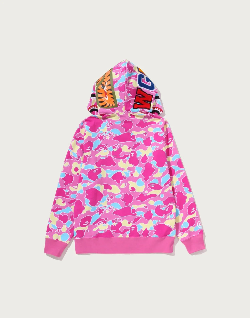 Full-Zip Cotton Hoodie - Pink