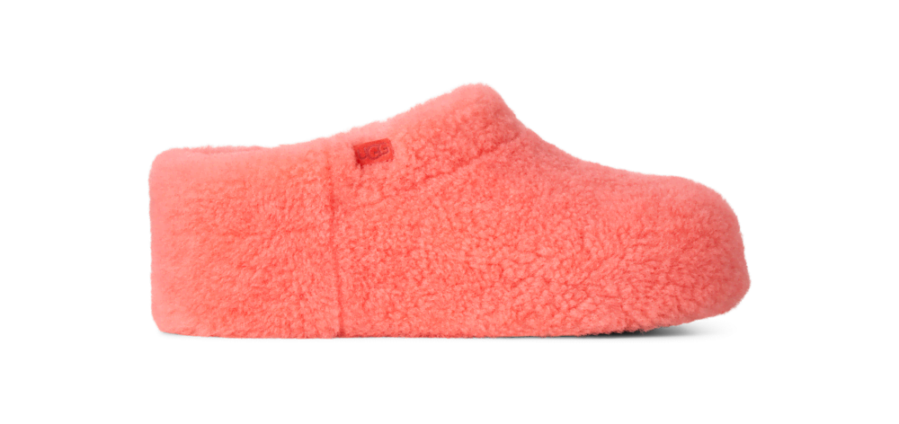 Women's Shearling-Trim Suede Clog