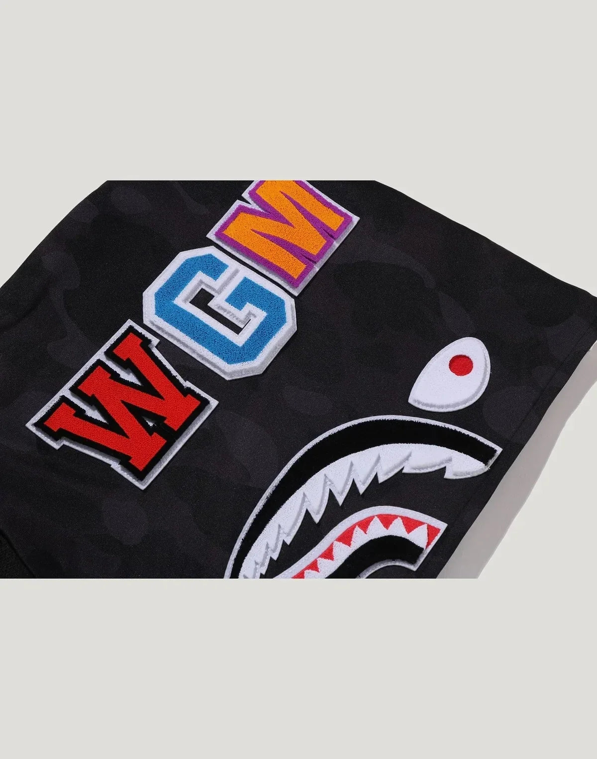 Camo Hooded Track Jacket - Purple