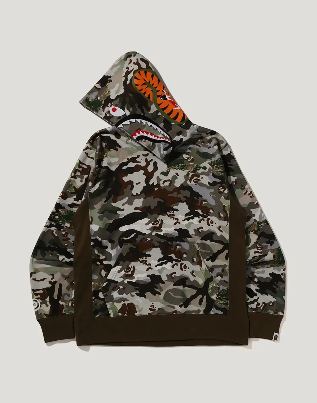 Camo Graphic Pullover Hoodie - Olive