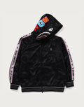 Relaxed Full-Zip Cotton Hoodie - Blue
