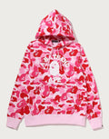 Men's Jacquard Logo Pullover Hoodie - Pink